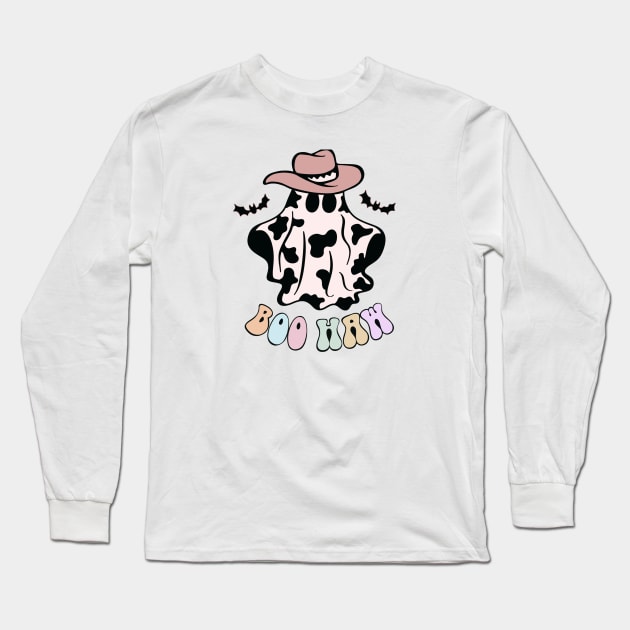 Boo Haw ghost Long Sleeve T-Shirt by trippyzipp